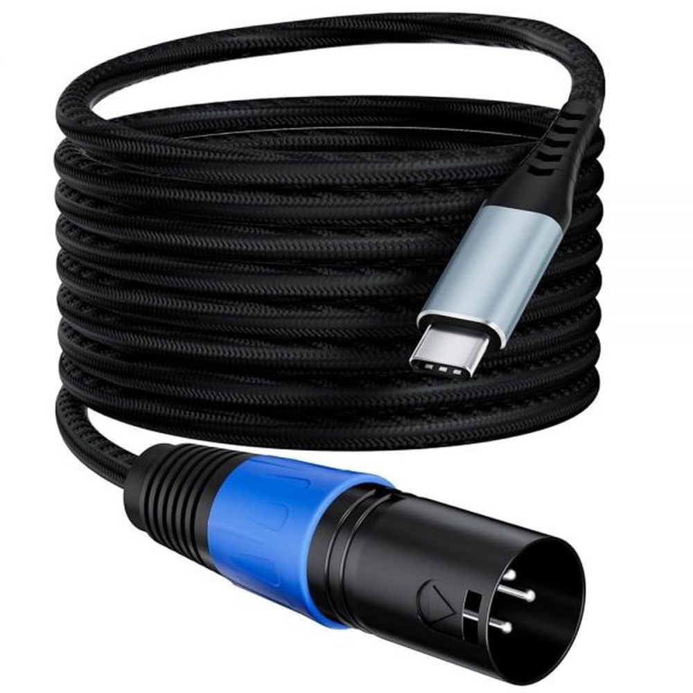 칩 C 523 AMP to 스피커 스마트폰 등급 수 코드 모니터 타입 케이블 USB XLR ve 스튜디오 믹서 내장 오디오 하이파이 출력 Mugt 10피트 연결 DAC - 상품 이미지