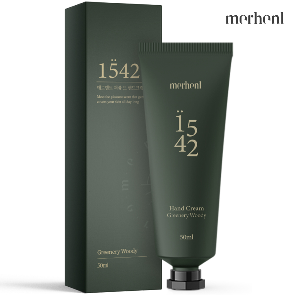 메르헨트 퍼퓸 핸드크림 50ml 그리너리우디향 보습 향기좋은 미니 로션 수분 - 메인 이미지
