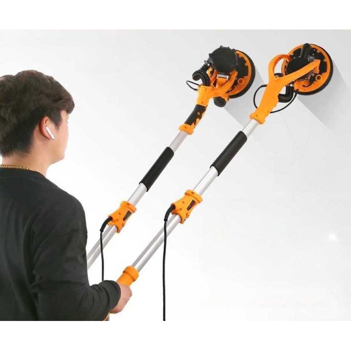 광택 파워샌딩기 전동샌딩기 천장 청장 파워 사포6장 에어 2m 샌더기 벽면 바닥 샌딩 20 빌트인 타입 브러쉬리스 2 2미터 듀얼 - 상품 이미지