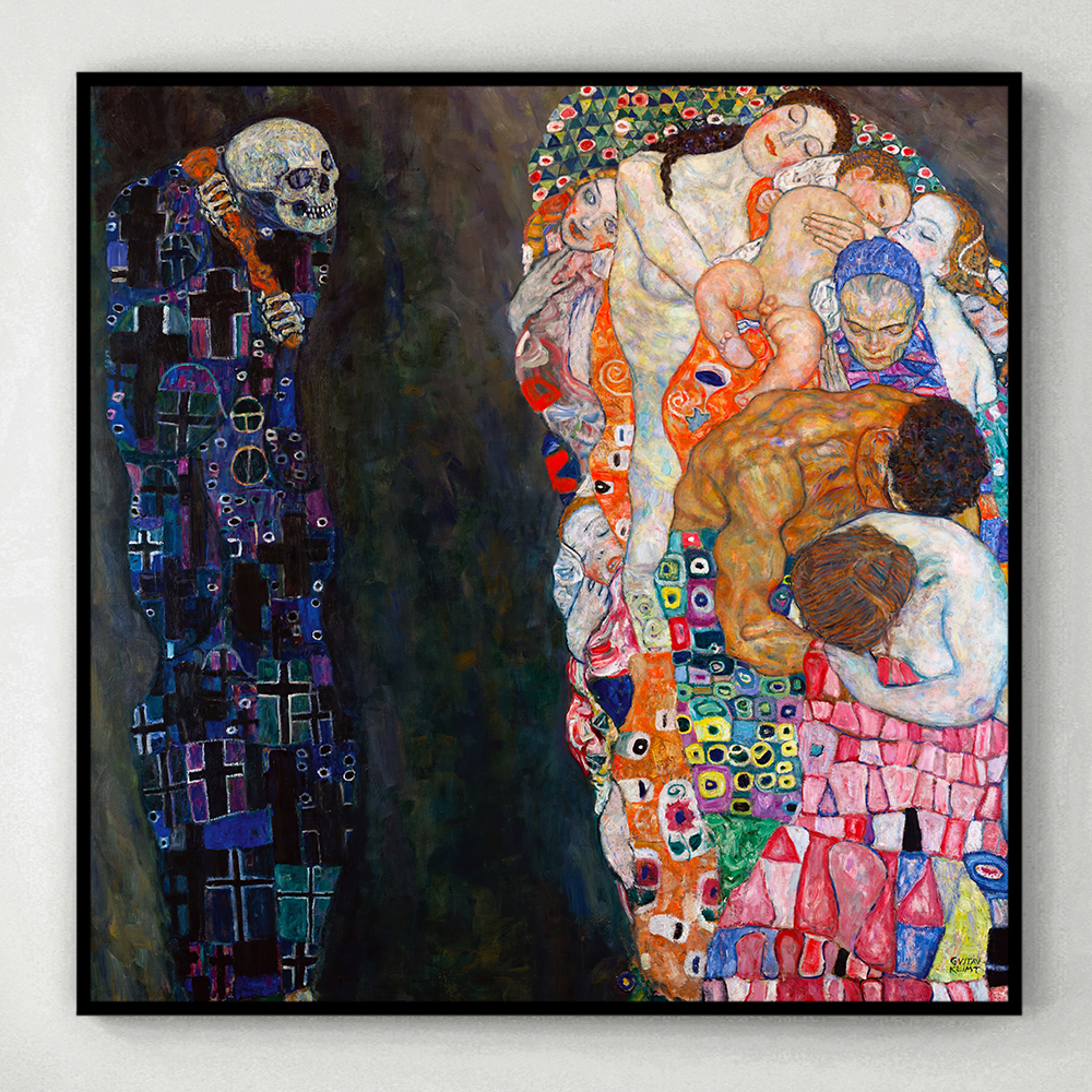 구스타프 클림트 인테리어 그림 액자 포스터 명화 Death and Life 1908 - 상세 이미지 3