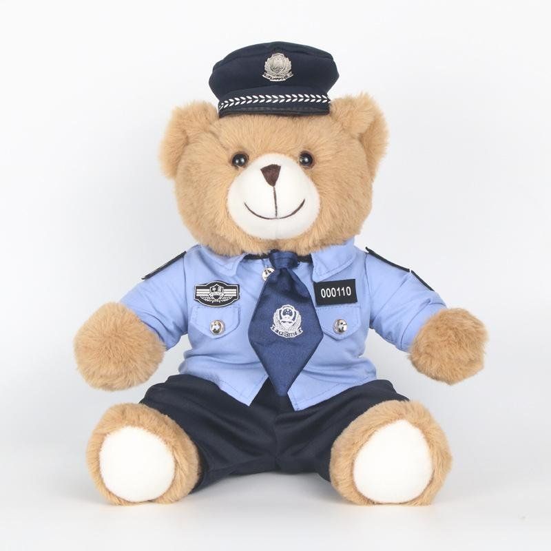 경찰 인형 교통 베어 곰 테디 선물 경찰관 봉제인형 유니폼 맞춤 피규어 곰돌이 - 상세 이미지 3
