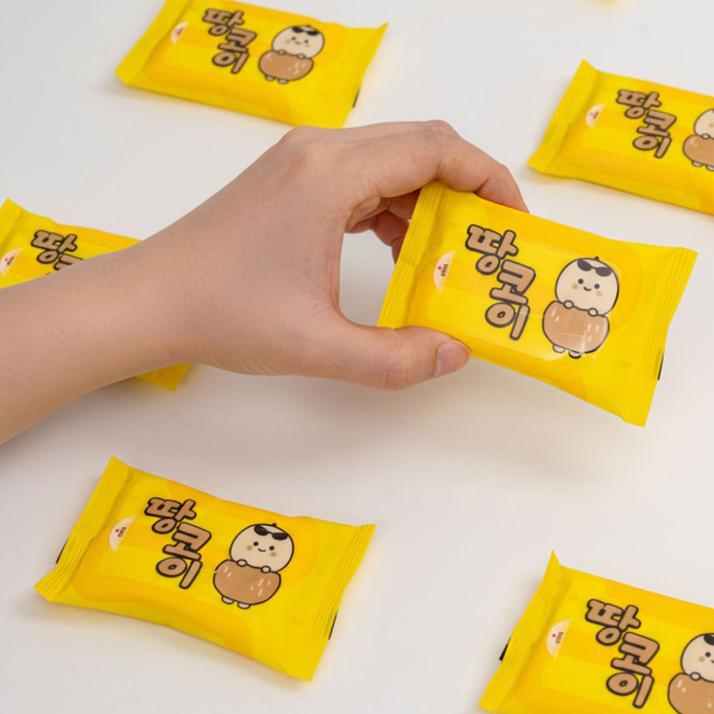 티슈도리 땅콩이 미니 물티슈 10매 10팩 휴대용 포켓 여행용 물티슈