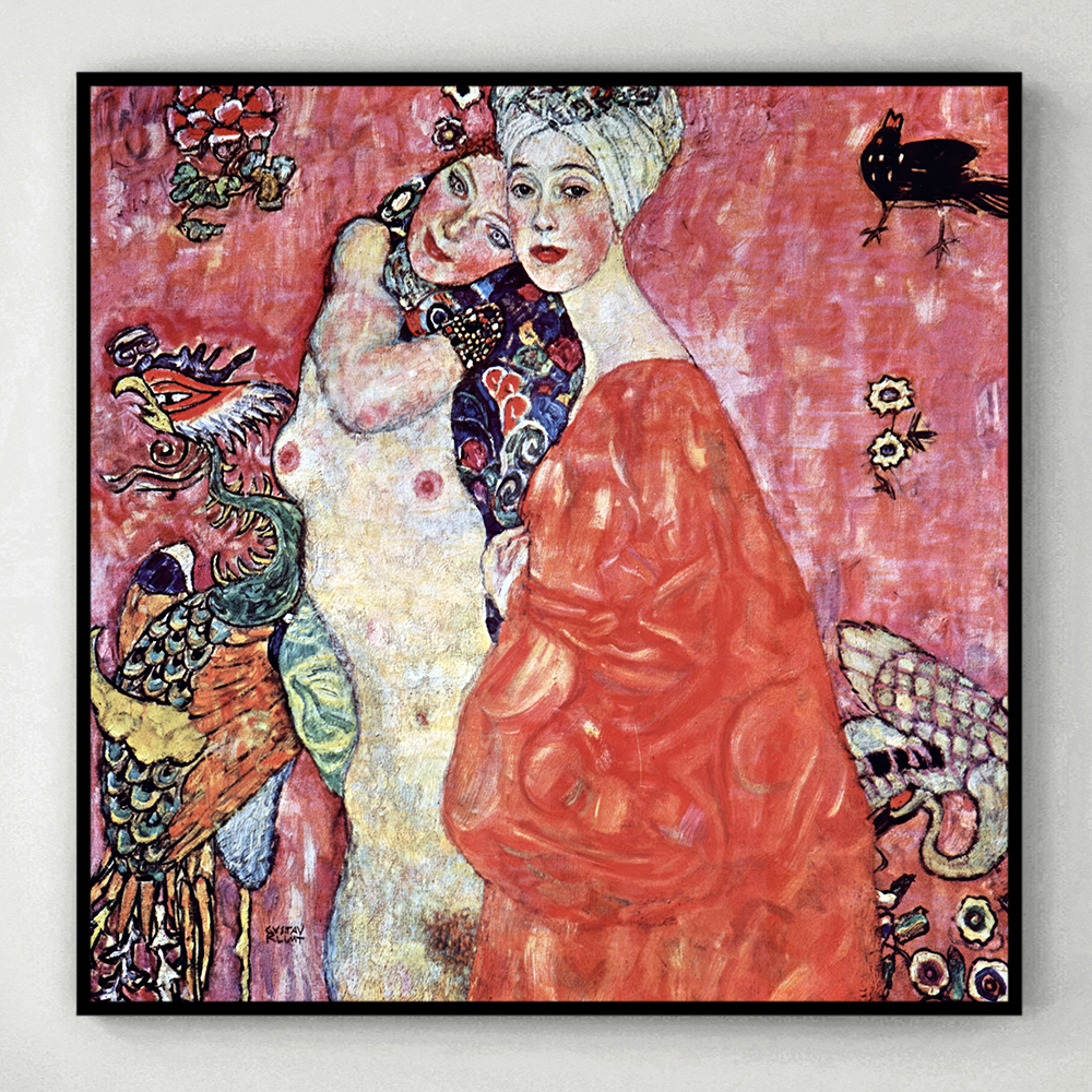 구스타프 클림트 인테리어 그림 액자 포스터 명화 The Girlfriends 1917 - 상세 이미지 3