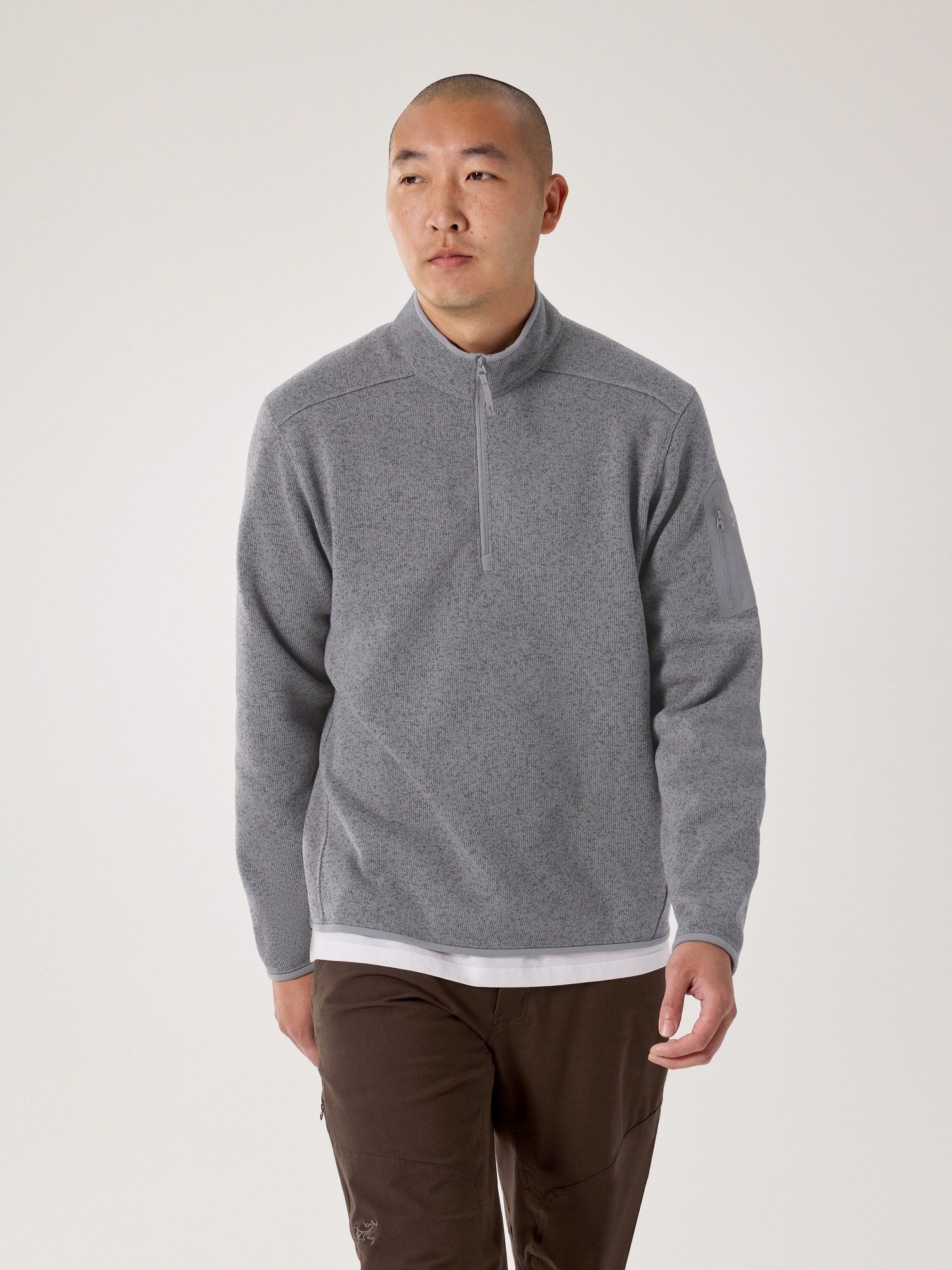 아크테릭스 남성 커버트 반집업 티셔츠 플리스 25FW [관부가세 포함] 기모 스웨트 풀오버 이미지 8