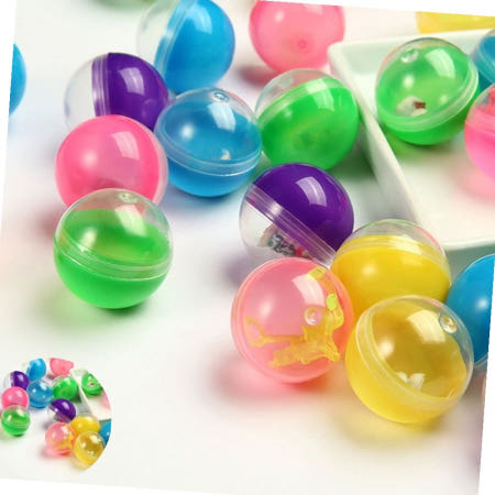 다데 반투명 빈 원형 추첨 볼 뽑기 캡슐 통 35mm DD-11997