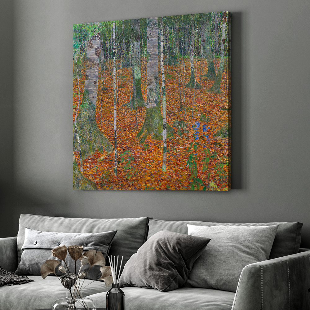 구스타프 클림트 인테리어 그림 액자 포스터 명화 Birch Forest 1903 - 상품 이미지