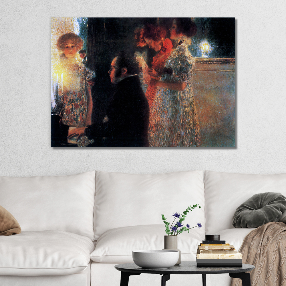 구스타프 클림트 인테리어 그림 액자 포스터 명화 Schubert 1899 - 상품 이미지