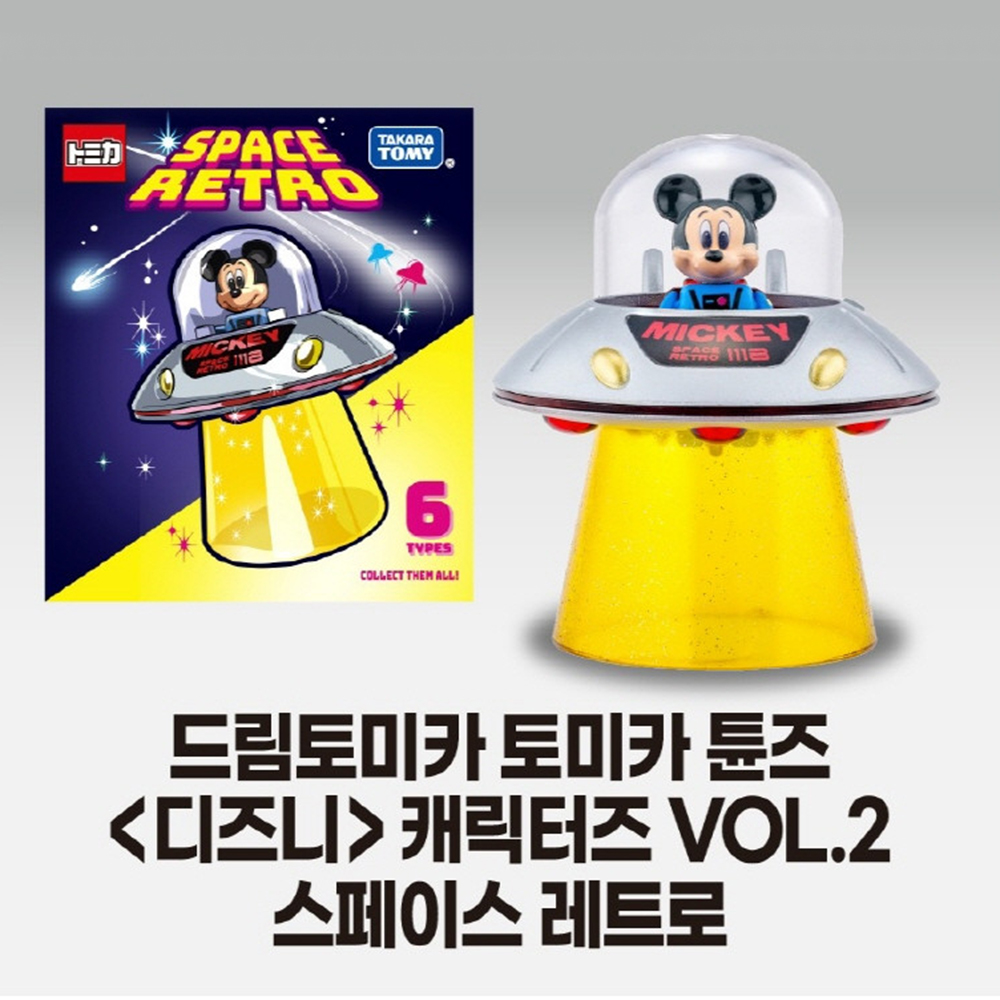 드림토미카 토미카튠즈 디즈니캐릭터즈 vol2 레트로 스티커세트 모형 다이캐스트 장난감 - 상세 이미지 3
