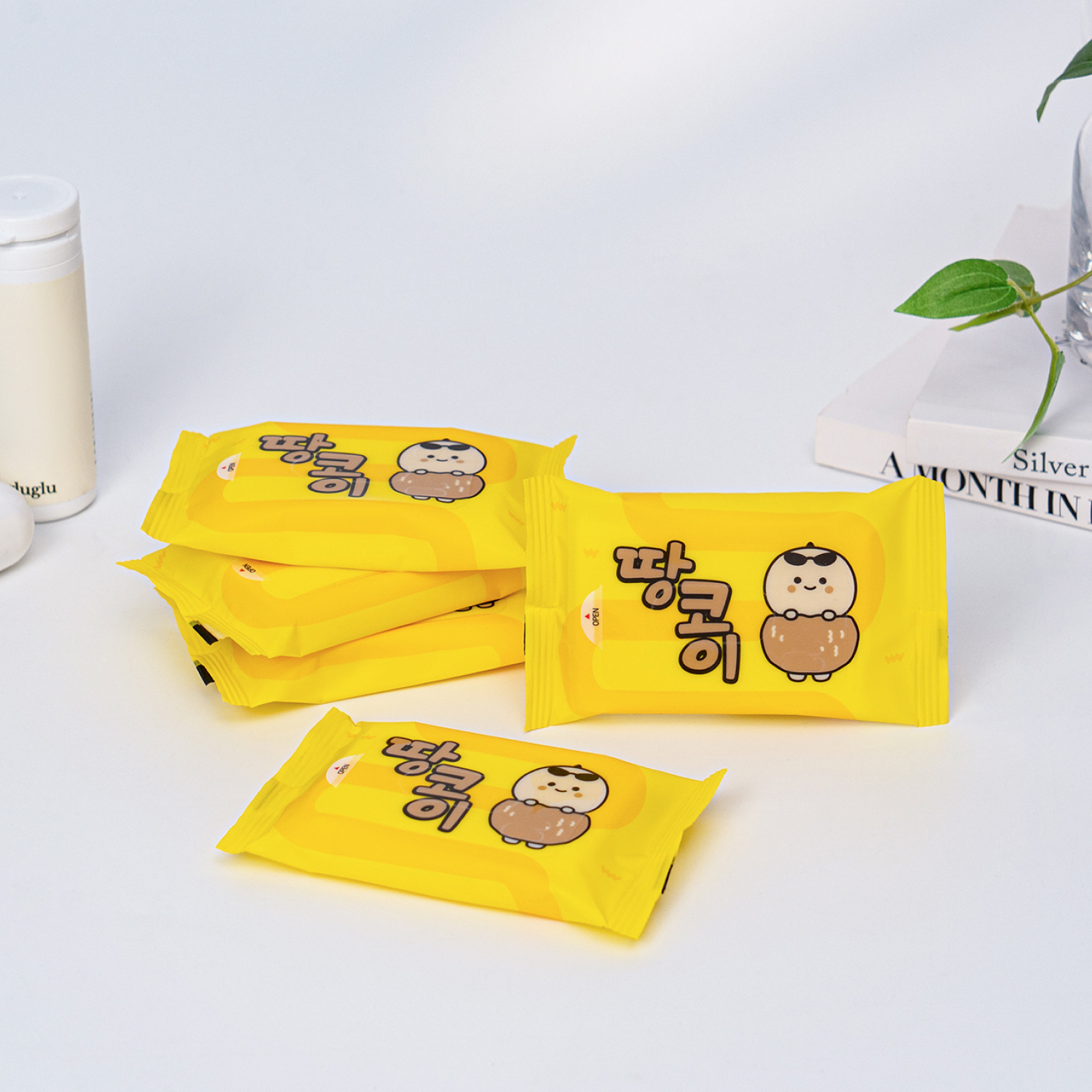 티슈도리 땅콩이 미니 물티슈 10매 10팩 휴대용 포켓 여행용 물티슈