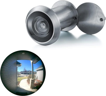 TOGU TG3522YG-SN 솔리드 황동 UL 인증 220도 도어 뷰어 1-3/8 ~ 2-9/25 두께 도어용 헤비 듀티 프라이버시 커버 브러시드 새틴 크롬 마감