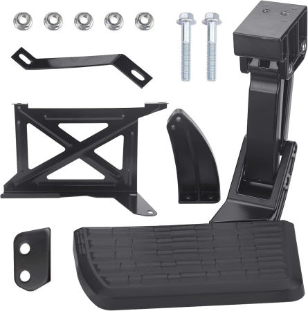 ‎ZONFANT AUTO PARTS [해외]ZONFANT 리어 베드 스텝 2014-2021 툰드라와 호환되는 접이식 사이드 테일게이트 교체 부품 번호 PT392-34140 75316-01A