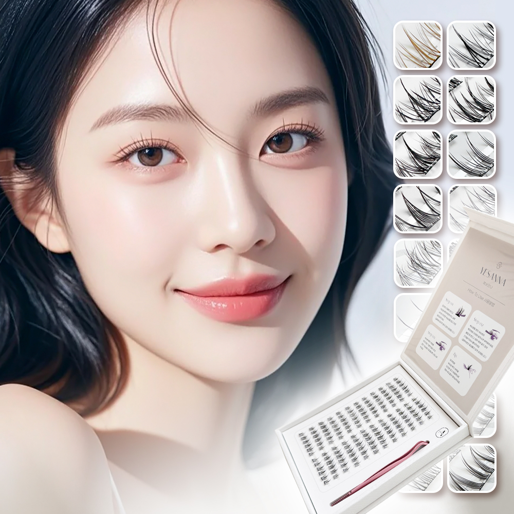 예쓰안나 1초 원터치 속눈썹 노글루속눈썹 가닥속눈썹 대용량 제품 이미지