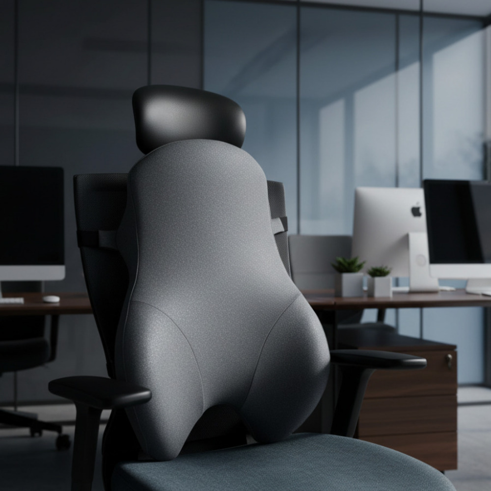 의자허리쿠션 등받이쿠션 허리 받침 사무실 메모리폼