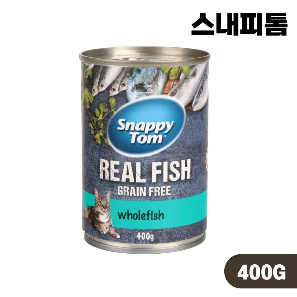 스내피톰 캔 고양이 주식캔 습식 어육 새우, 400g, 1개 - 상품 이미지