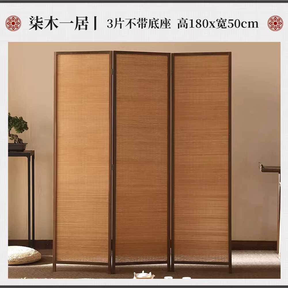 우드 파티션 아일랜드 가벽 경량 룸 만들기 대나무 50x170cm3짝/접이식/받침대미포함 이미지 7