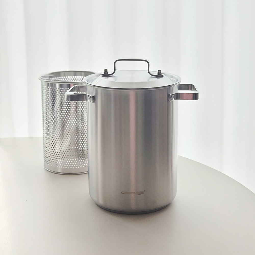 파스타냄비 스테인레스 멀티팟 4.3L 스파게티 어묵탕 국수냄비 이미지 6