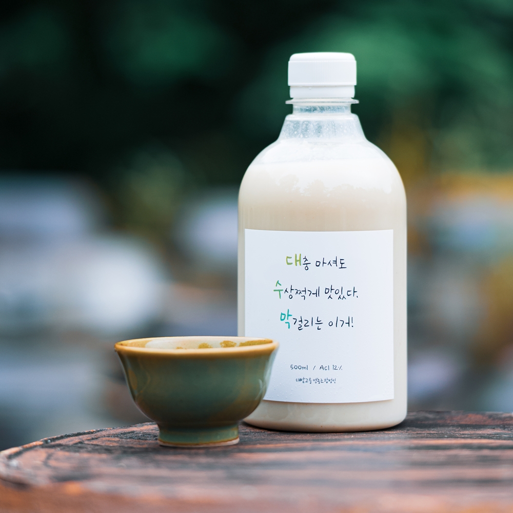 대나무수액막걸리 대수막 500ml 12도 한정판 - 상품 이미지