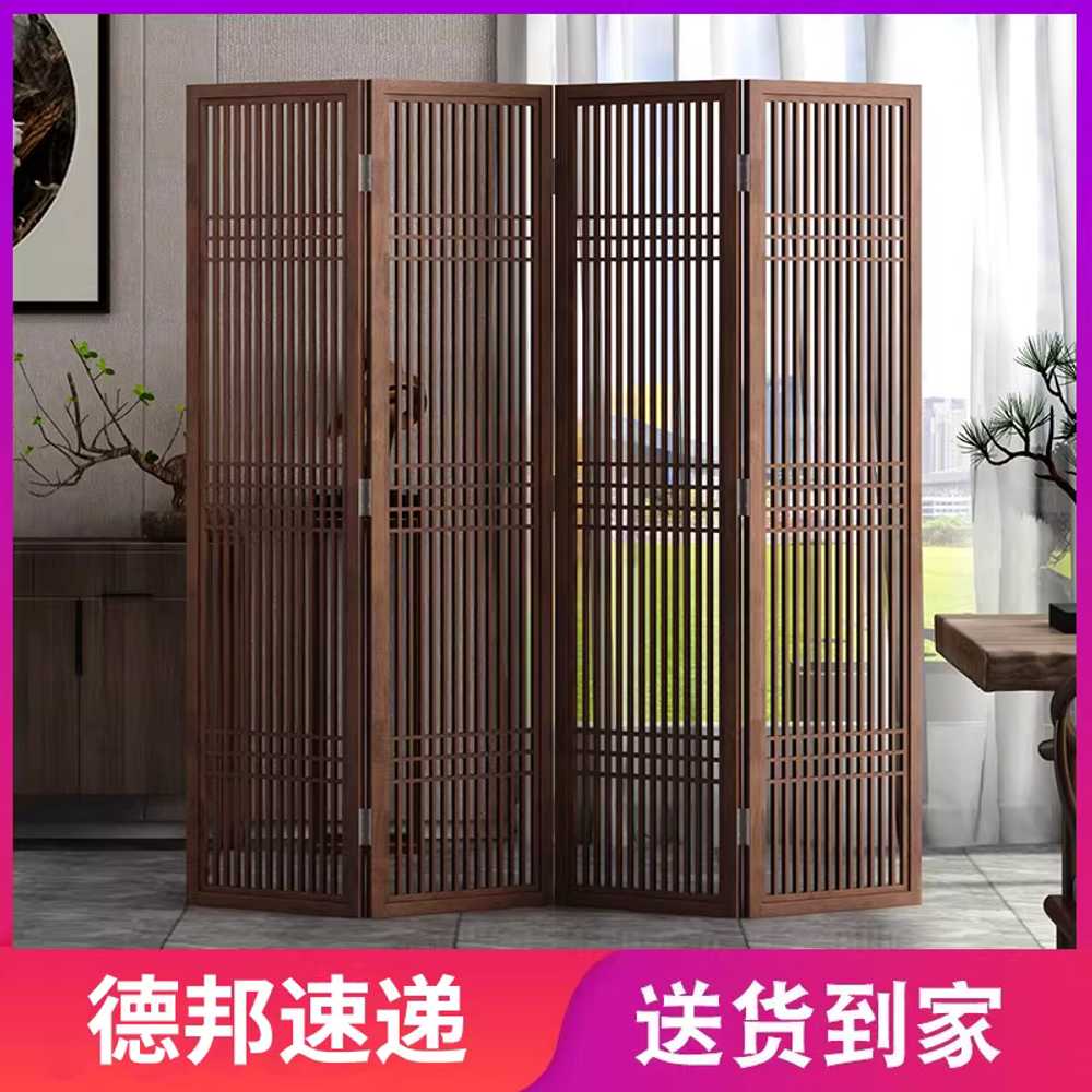 한옥 파티션 전통 가벽 창호 인테리어 실내 문살 찻집 180x45cm 2폭 짙은 갈색 - 상세 이미지 2