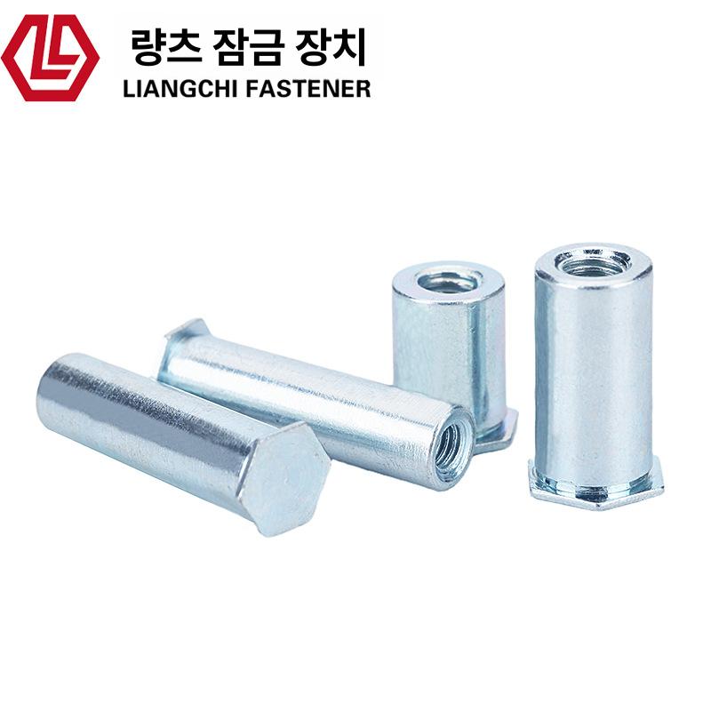 BSO 5M3 L 하단 구멍 탄소강 홀 자체 타이핑 너트 압력판 스터드 bso-3.5m3-3 바닥 구멍 5.4 - 상세 이미지 4