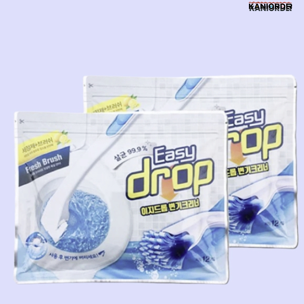 변기 찌든때 제거 리필용 2팩 일회용 브러쉬 화장실 청소 세정 솔 - 상품 이미지