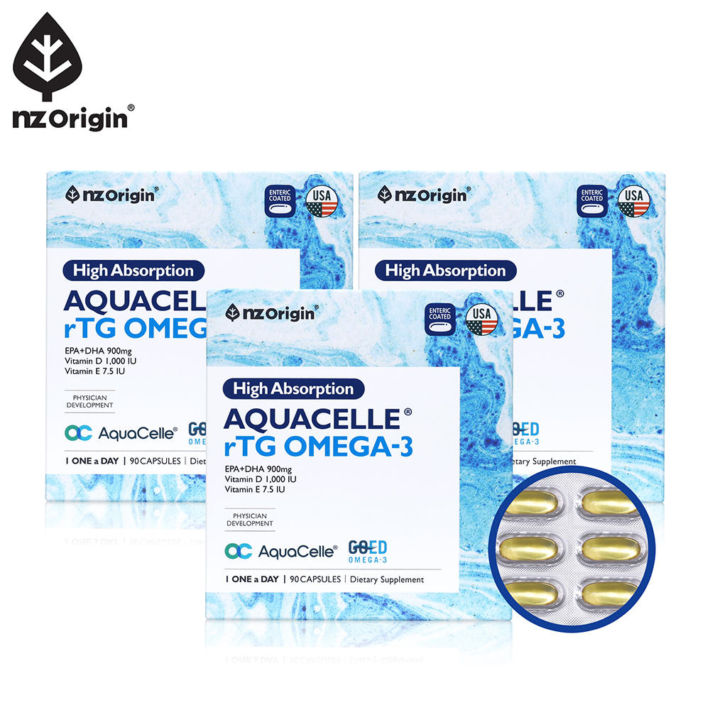 엔젯오리진 하이앱솔션 아쿠아셀 알티지 오메가3 EPA+DHA 비타민D,E 90캡슐, 3개 - 상품 이미지