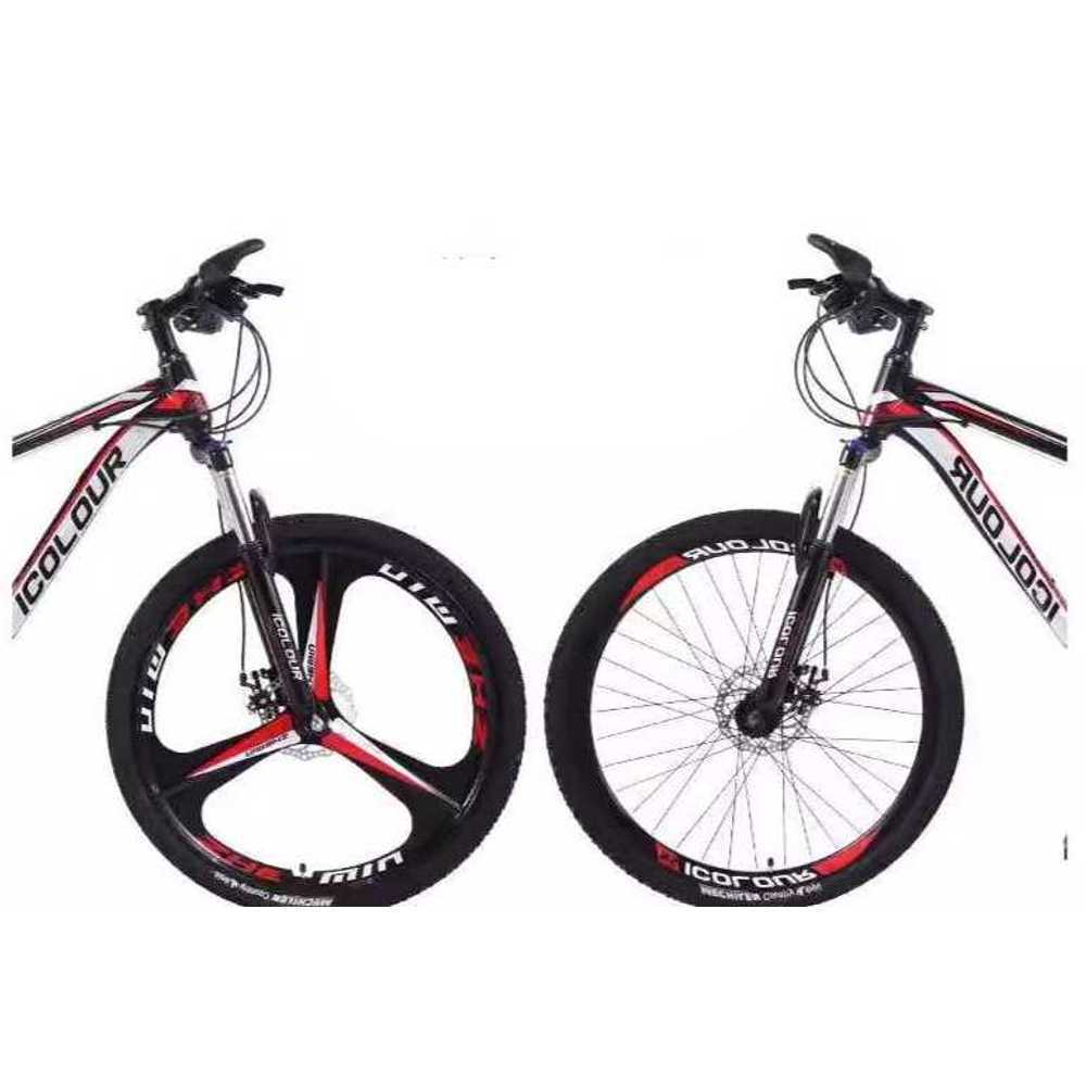 입문 MTB 청소년 통학 자전거 경량 산악 등교 라이딩 24인치 스포크 (블랙화이트) - 상세 이미지 5