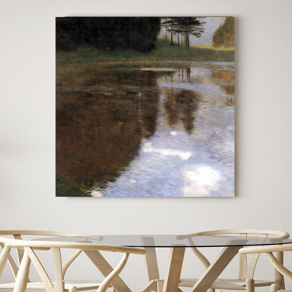 구스타프 클림트 인테리어 그림 액자 포스터 명화 Tranquil Pond 1899 - 상품 이미지