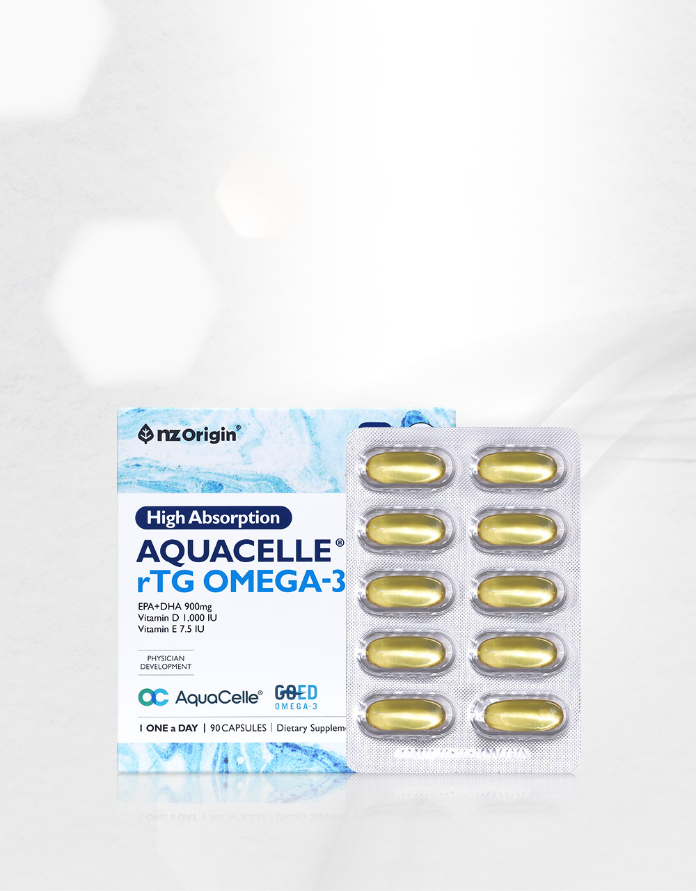 엔젯오리진 하이앱솔션 아쿠아셀 알티지 오메가3 EPA+DHA 비타민D,E 90캡슐, 6개 - 상세 이미지 4