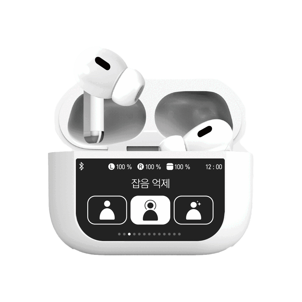 아이리버 블루투스 이어폰 IB-P1 풀터치스크린 ANC 노이즈캔슬링 제품 이미지