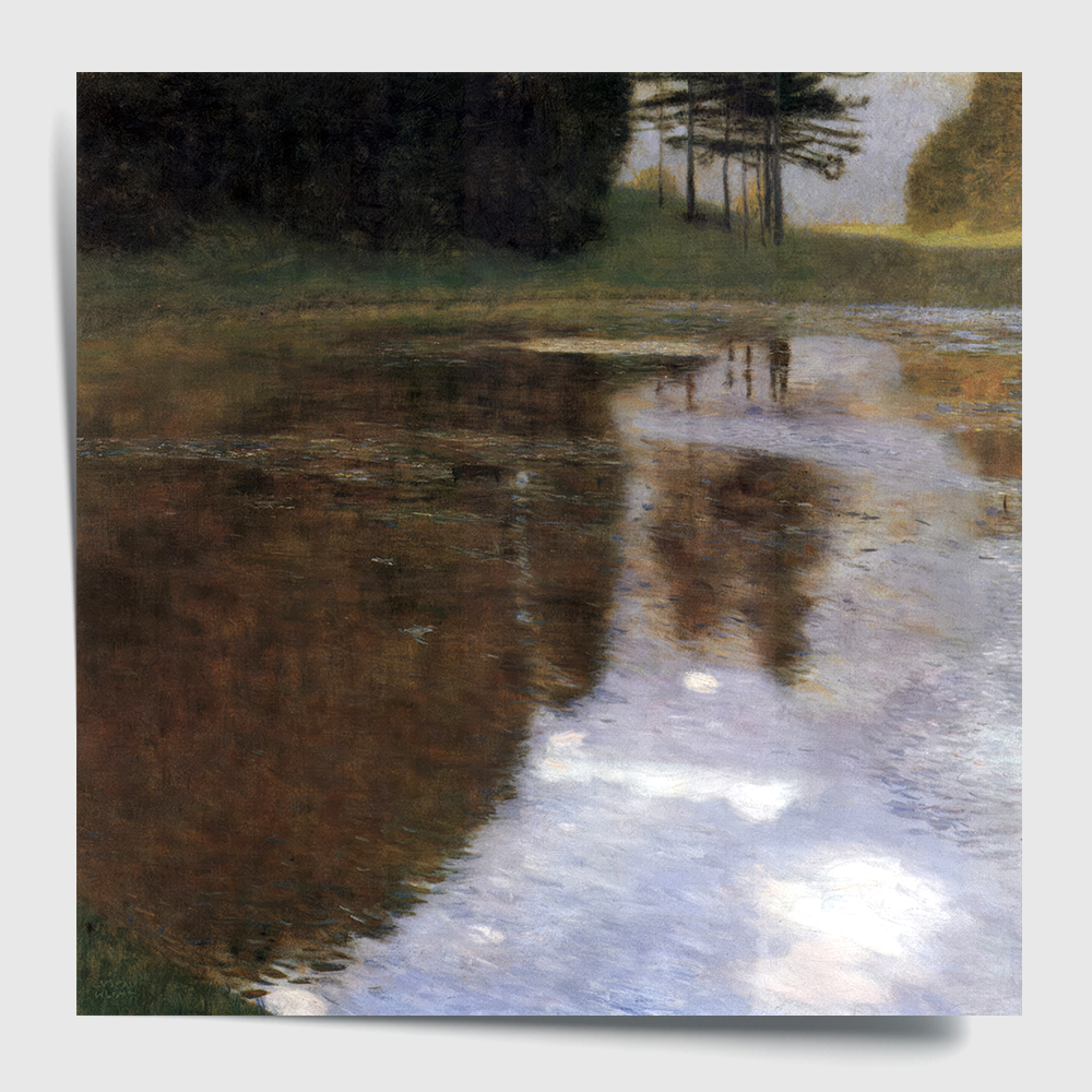 구스타프 클림트 인테리어 그림 액자 포스터 명화 Tranquil Pond 1899 - 상세 이미지 2