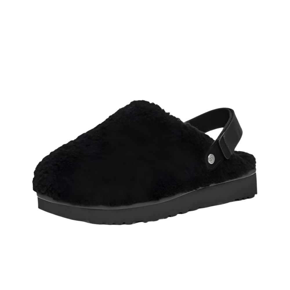 어그 UGG 미국 컬리 퍼 스트랩 샌들 라나 뽀글이 방한 슬리퍼 클로그 블랙 1167311-BLK - 상품 이미지