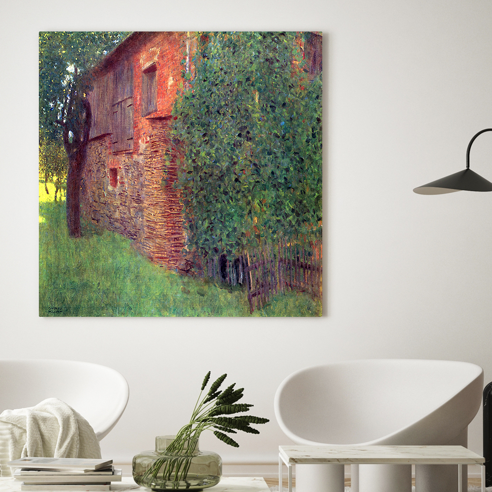 구스타프 클림트 인테리어 그림 액자 포스터 명화 Farmhouse 1901 - 상품 이미지