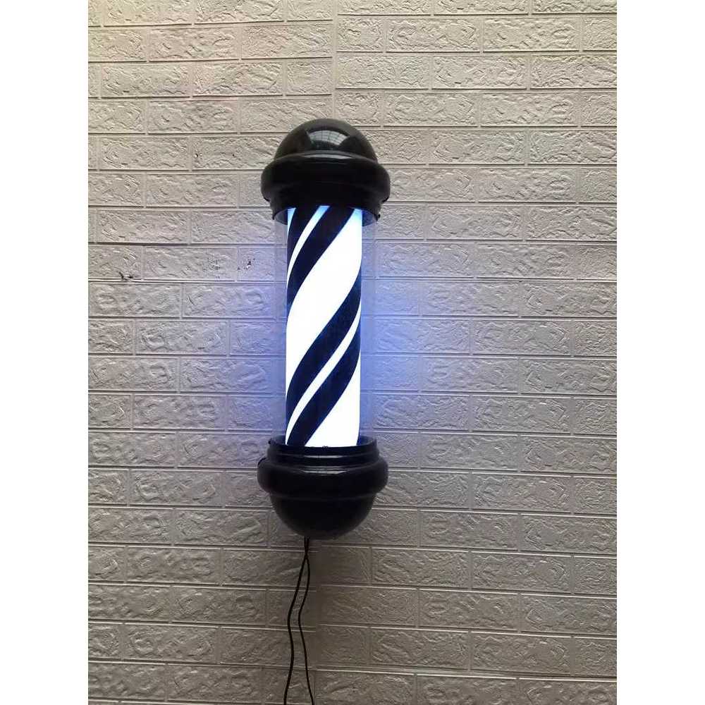 미용실 회전간판 문패 클래식 흑백 싸인볼 램프 LED LED 160cm 흑백 격자 - 상품 이미지