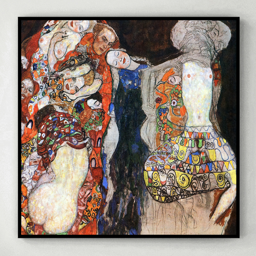 구스타프 클림트 인테리어 그림 액자 포스터 명화 The Bride 1918 - 상세 이미지 3