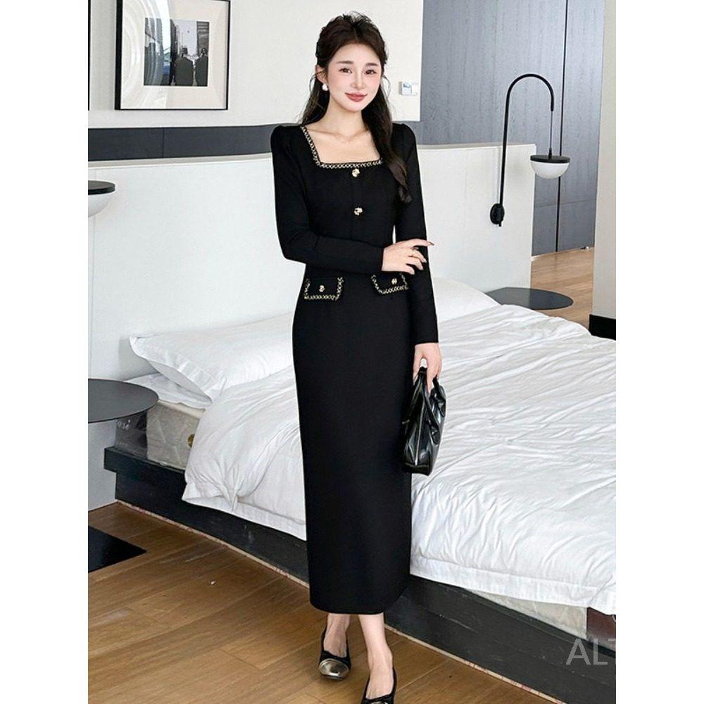 데이트룩 정장 세련된 칼라넥 블랙 오피스룩 - 상세 이미지 5