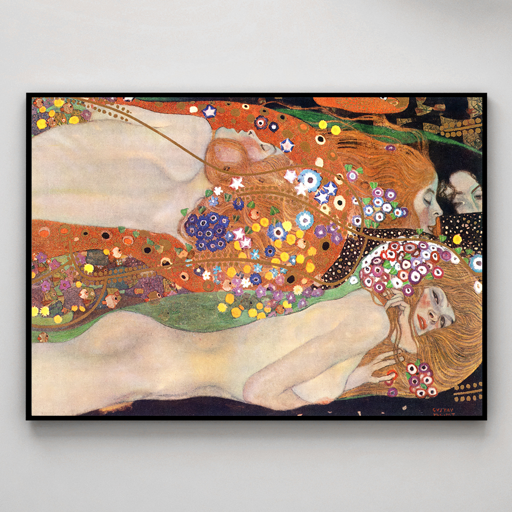 구스타프 클림트 인테리어 그림 액자 포스터 명화 Water Serpents II 1907 - 상세 이미지 3
