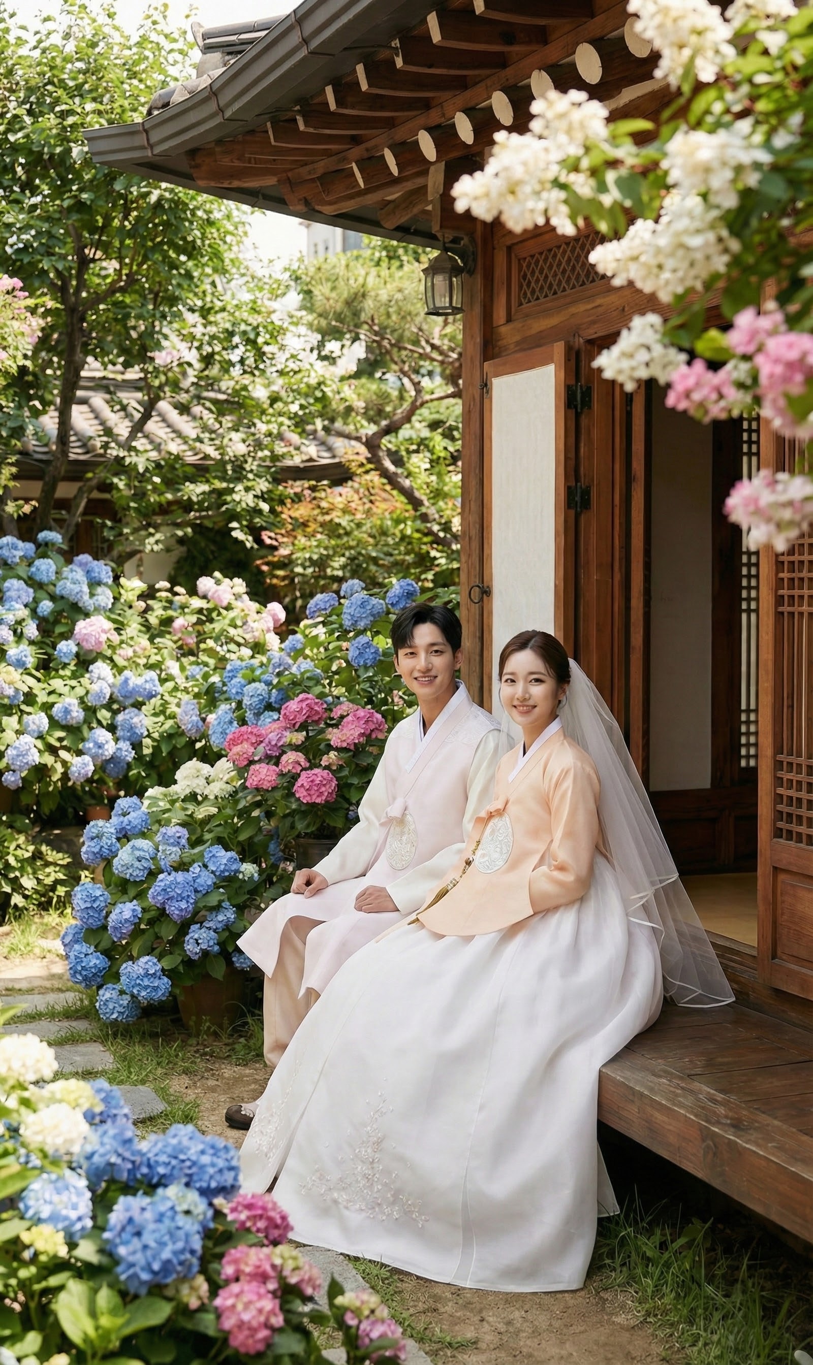 은가비한복 [허니봉봉] 신랑신부 한복대여 결혼식 커플 웨딩촬영 2부 드레스 피로연 돌잔치 이미지 7