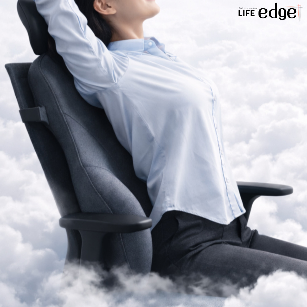 의자허리쿠션 등받이쿠션 허리 받침 사무실 메모리폼 제품 이미지