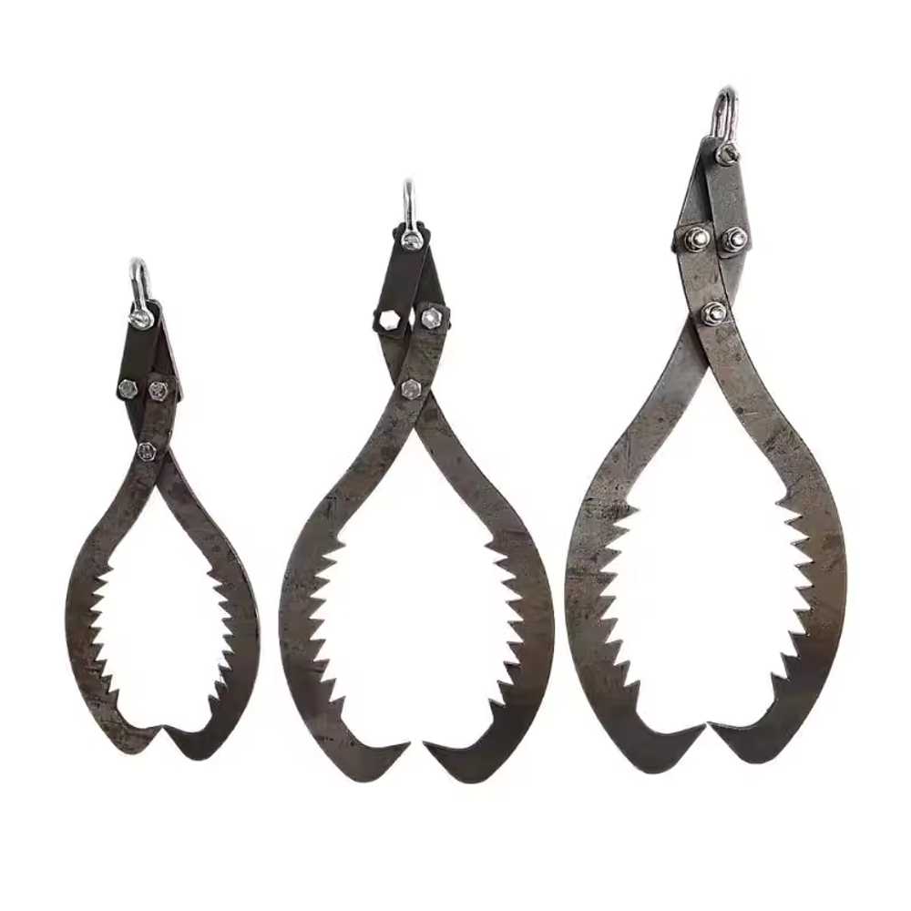 통나무집게 숯 클로 핀셋 가위 장작잡이 도구 포커 40cm 이미지 6