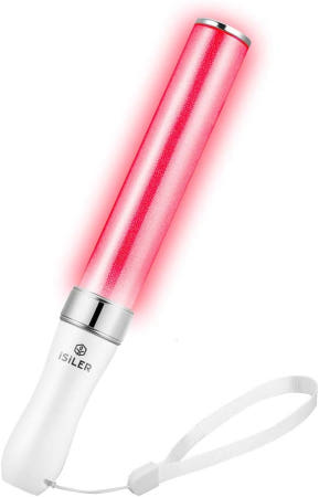 멀티컬러 LED 글로우 스틱 iSiLER 파티 플래싱 라이트 15가지 색상 변경 2가지 조명 모드 용품 축제 빵 생일 주차 가이드 도그워커 안전을 위한