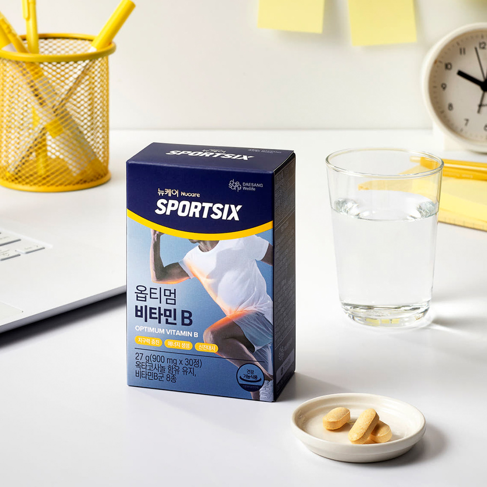 스포식스 옵티멈 비타민B 900mg 30정, 1개 - 상품 이미지