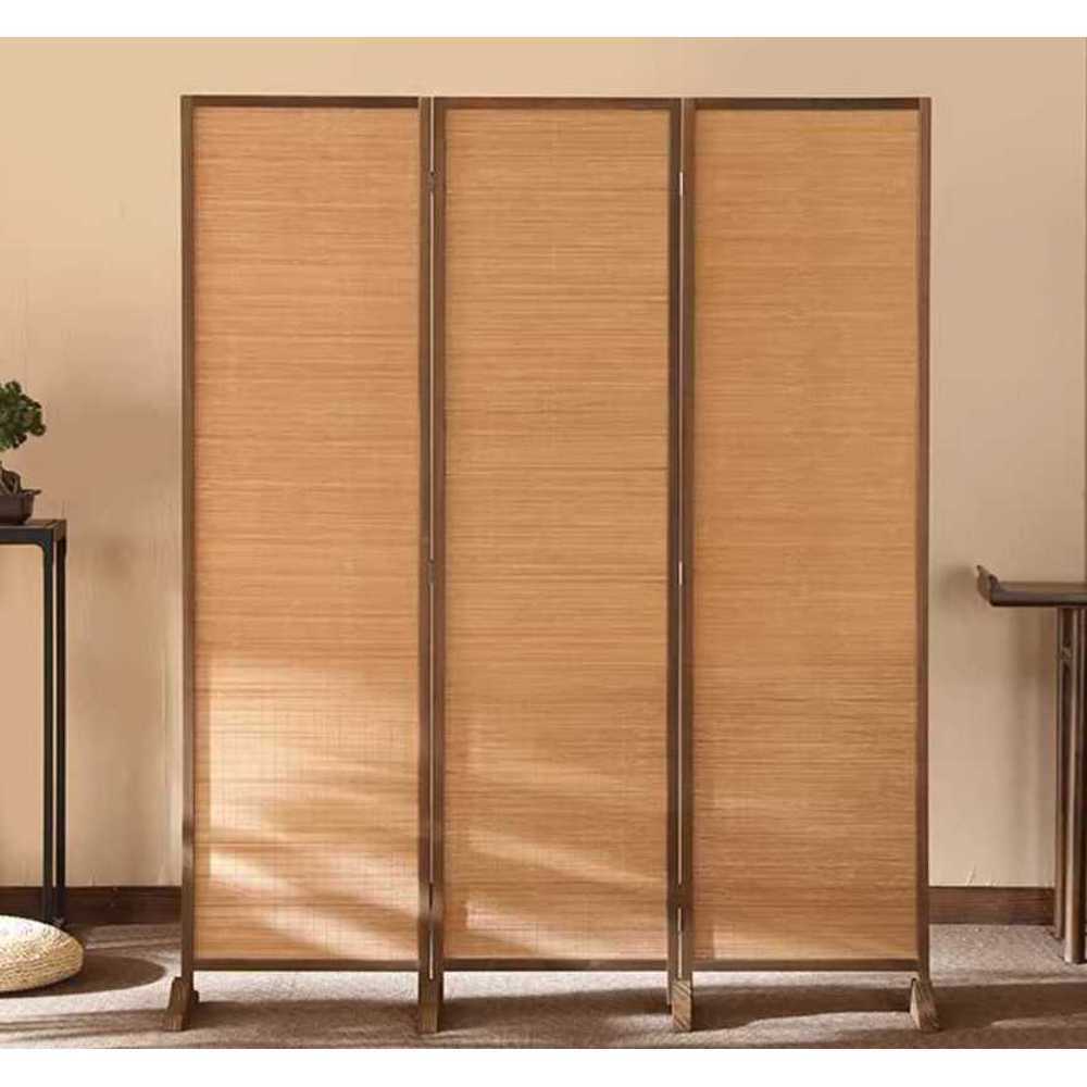 우드 파티션 아일랜드 가벽 경량 룸 만들기 대나무 50x170cm3짝/접이식/받침대미포함 - 상품 이미지