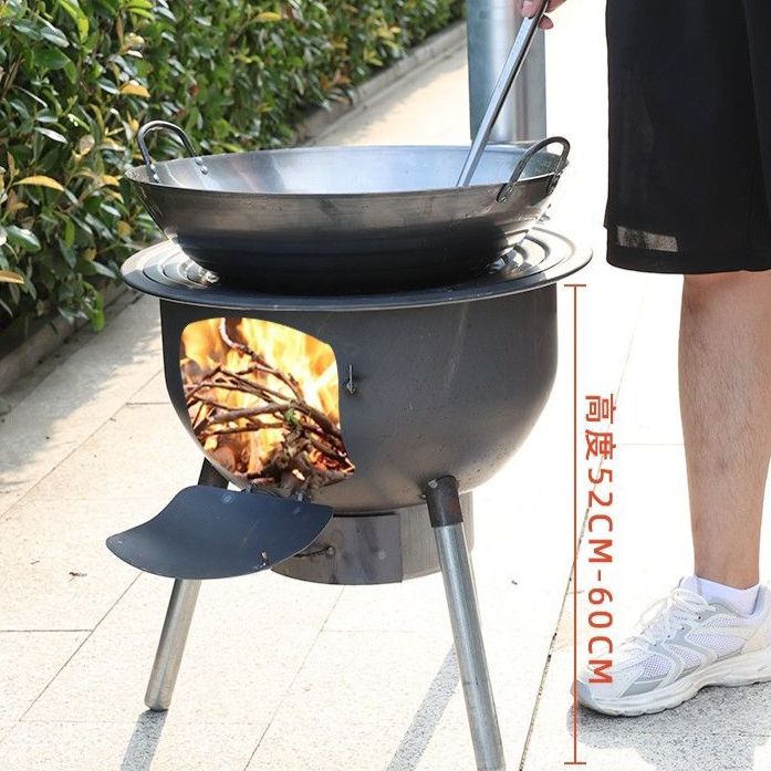 가마솥 드럼통 43cm 불멍 야외 연탄 아궁이 너비 시골 화덕 숯불 화로대 화로 - 상세 이미지 2