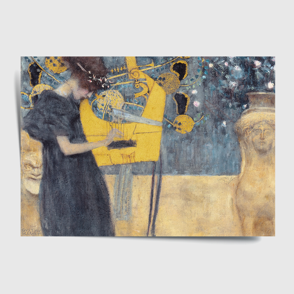 구스타프 클림트 인테리어 그림 액자 포스터 명화 Music I 1895 - 상세 이미지 2