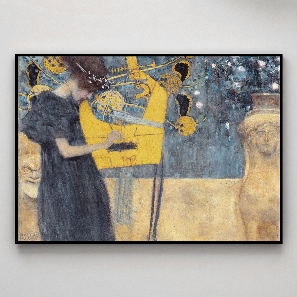 구스타프 클림트 인테리어 그림 액자 포스터 명화 Music I 1895 - 상세 이미지 3