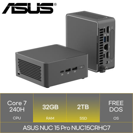 ASUS ASUS NUC 15 Pro NUC15CRHC7 (RAM 32GB_SSD 2TB)_마우스+장패드증정 AN