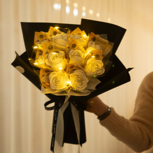 돈꽃다발 라인 장미 비누꽃 돈다발 현금 용돈 꽃다발 생일 축하 프로포즈 ... 솔직 후기 | 실사용자 리뷰 분석 - 상품 이미지 3