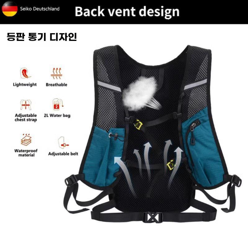 등산 가방 트레일 하이킹 백팩 경량 방수 트래킹 배낭 통기성 그레이 - 상세 이미지 3