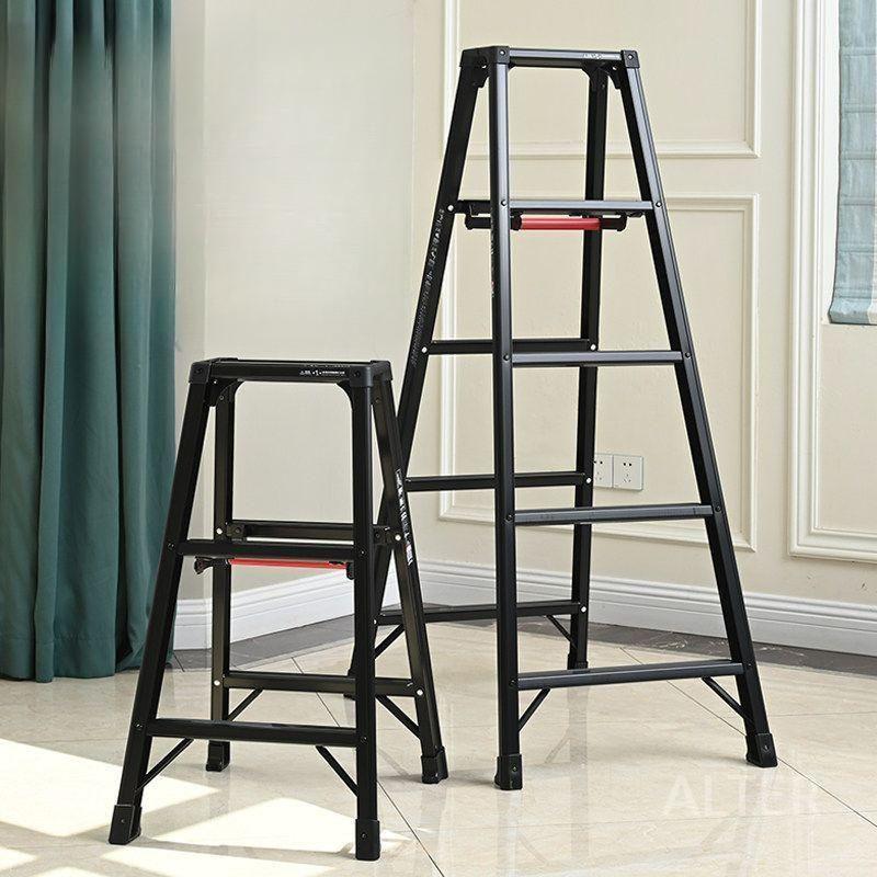 블랙라벨 원터치바 접이식 3단 사다리 경량 블랙 09b (3단 높이 0.79M) - 상세 이미지 2