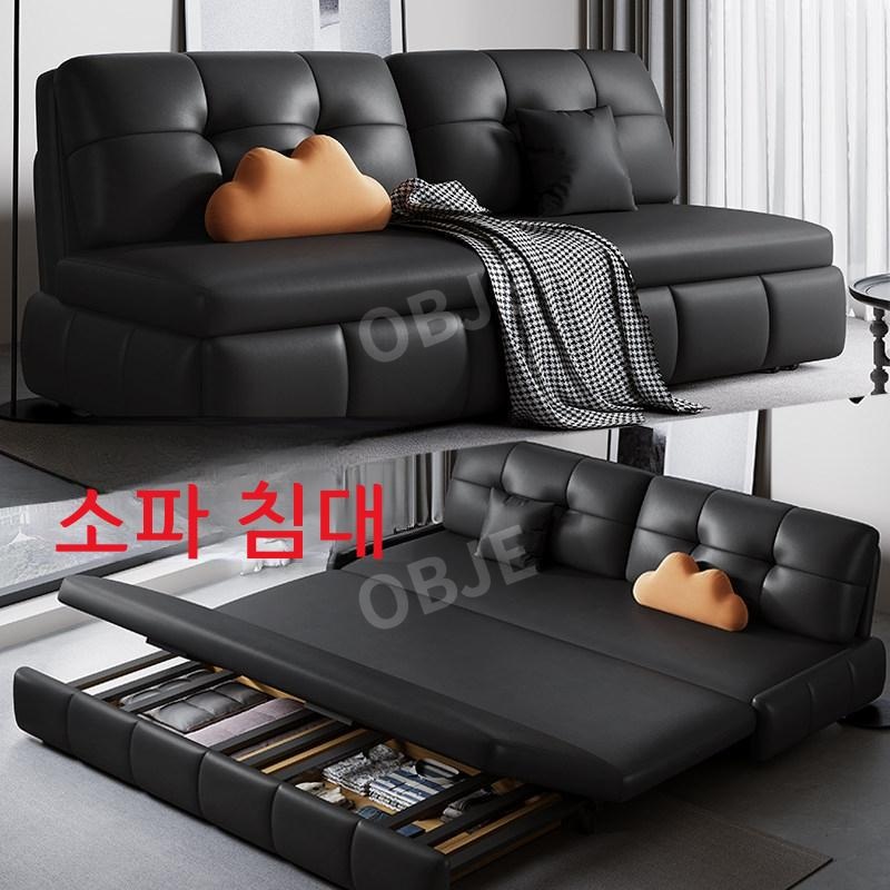 접이식 소파베드 고급형 침대 겸용 소파 스크래치 강화 - 상세 이미지 2